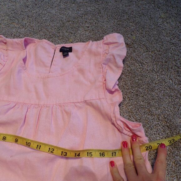 j crew linen blend tiered dress 10 - Picture 7 of 13
